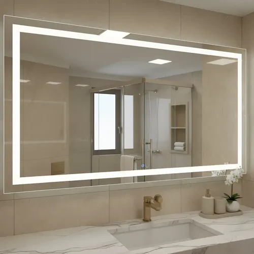 Espejo Rectangular Luz Led 120x80cm Touch On/off Dimerizable