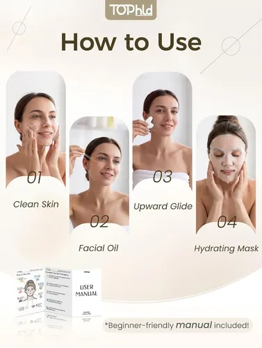 Gua Sha Facial Acero Inoxidable Plata Para Cuello Y Cara