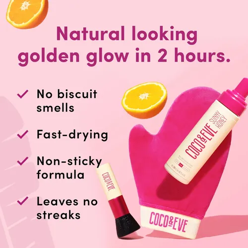 Set De Autobronceado Coco & Eve Bali Bae Ultra Dark Con Acce