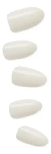 Uñas postizas Kiss Uñas Impress Color Ballroom color blanco