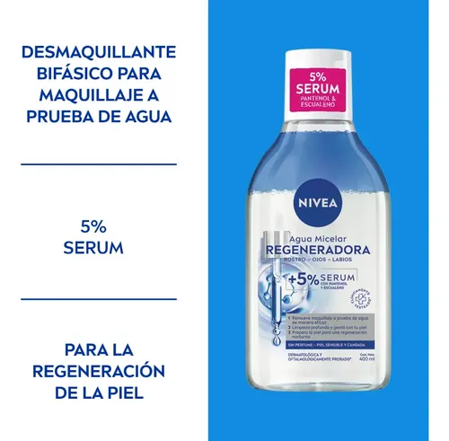 Agua Micelar Regeneradora NIVEA 400 ML