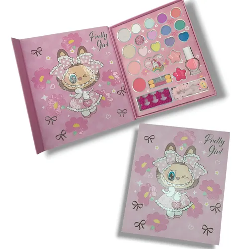 Paleta O Kit Estuche De Maquillaje Labubu Para Niña Spa