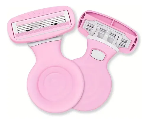 Afeitadora Depiladora Mujer Piernas Axilas Three-piece Set Pink