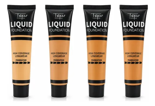 Base Maquillaje Liquida Foundation Tejar Alta Cobertura