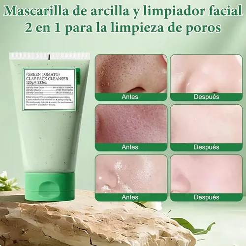 Máscara De Arcilla De Tomate Verde, Máscara De Arcilla Para