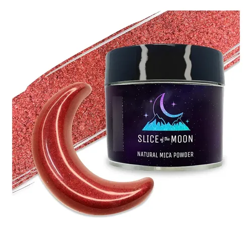 Polvo Mica Rojo Perla 25g Para Cosmética Y Arte