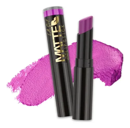Labial Matte Flat Velvet L.a Girl Acabado Mate Color Giggle