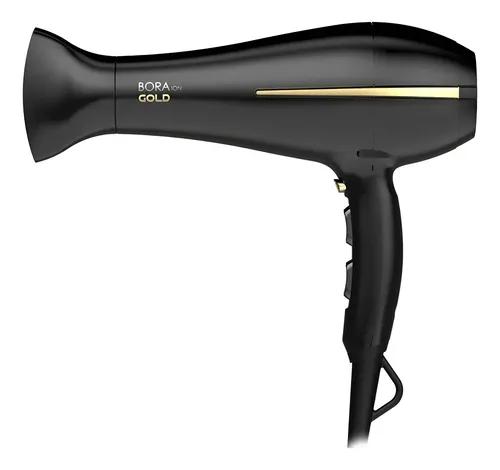 Gama Secador Pelo Peluqueria Bora Gold Ceramic Ion Negro 3c