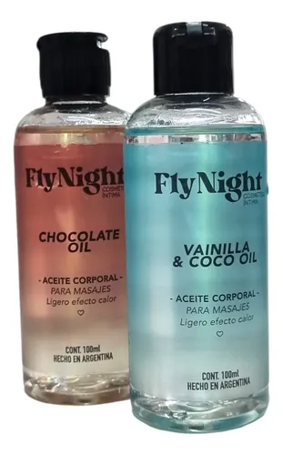 Kit X2 Aceite Corporal De Masajes Aroma A Chocolate-vainilla