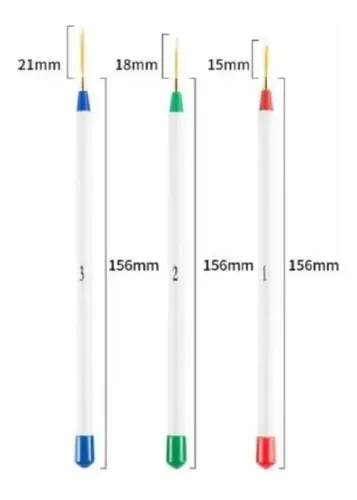 Kit De Pincel Decoración Para Manicura Dotting Liner Dibujar