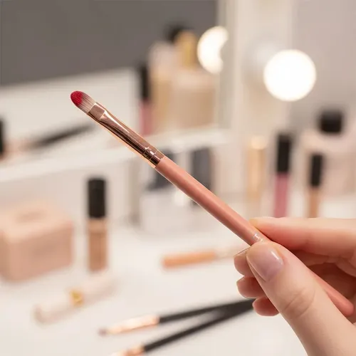 Brocha para Labios Eloise Rosa Maquillaje Profesional Sintético