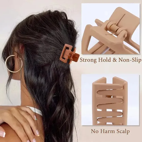 8 Pinzas Cabello Mujer Antideslizantes