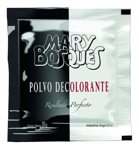 Polvo Decolorante Mary Bosques Caja 12 Sobres X 30 Grs C/u