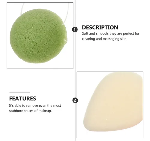 Esponja Limpiadora Facial, Esponja Limpiadora Y Exfoliante,