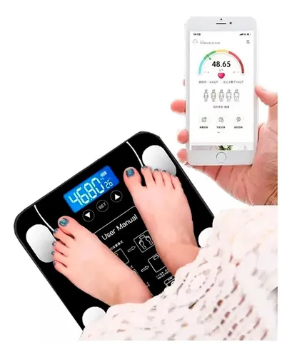 Balanza Baño Digital Inteligente Bluetooth 180kg