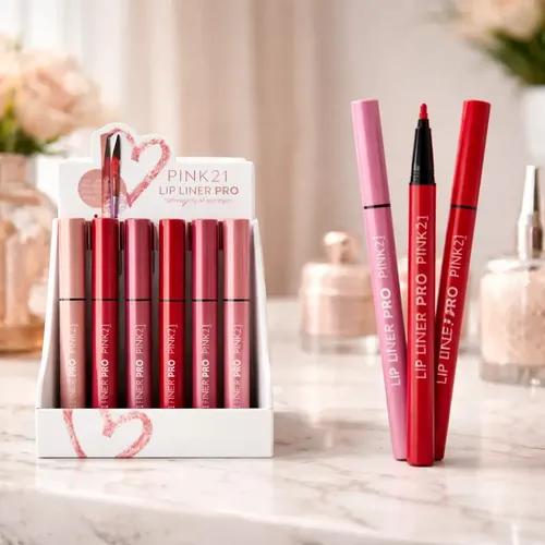 Delineador De Labios Pink21 Lip Liner Pro Larga Duración Color 04