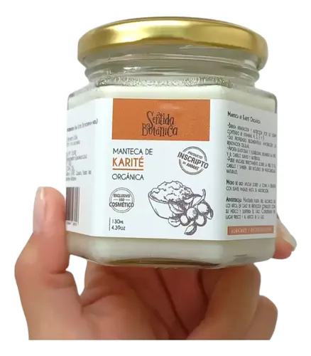 Manteca Orgánica De Karité-piel Y Cabello -sentida Botánica