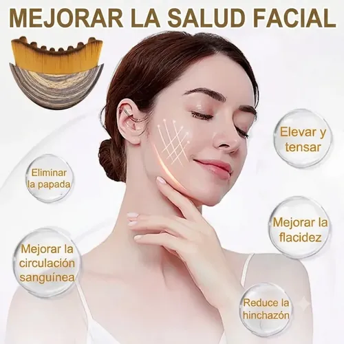 Cepillo Facial Masajeador Drenaje Linfático Con Estuche