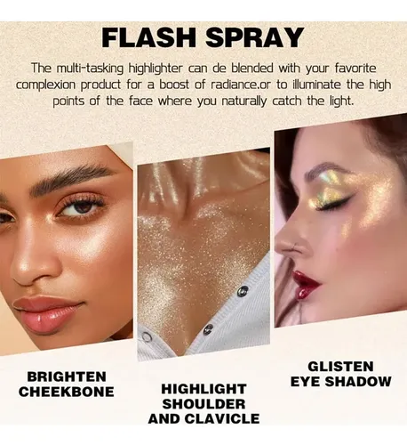 Iluminador Corporal Y Facial En Spray Kaynest Bronceado