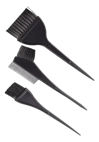 Kit De 3 Brochas Para Pintar Teñir Cabello Peluquería