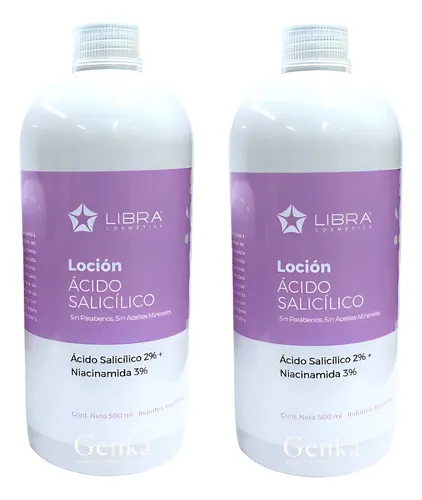 Locion Acido Salicillico 2% Niacinamida 3% X500ml Libra