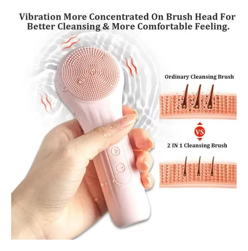 Cepillo Limpiador Facial Recargable Sonic, Impermeable