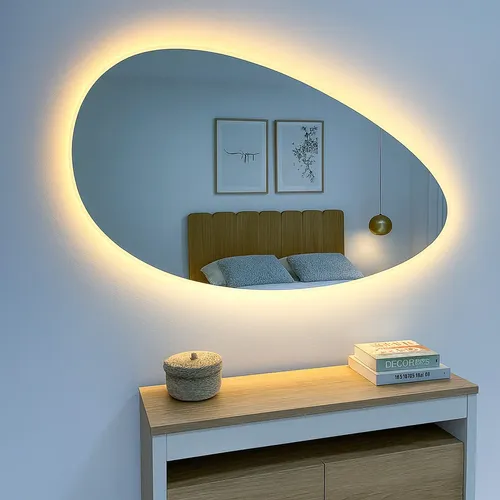 Espejo De Luz Led Irregular 155×75 Cm