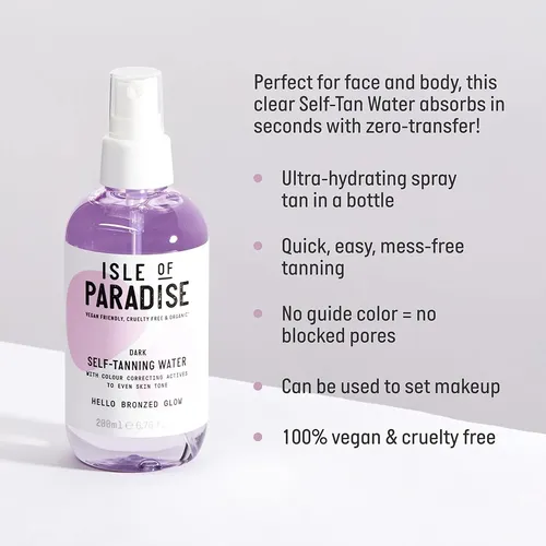 Agua Autobronceadora Isle Of Paradise, Tono Oscuro – 200ml