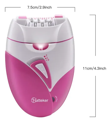 Depiladora Eléctrica Corporal Hatteker For Mujer Rosa D Tdz