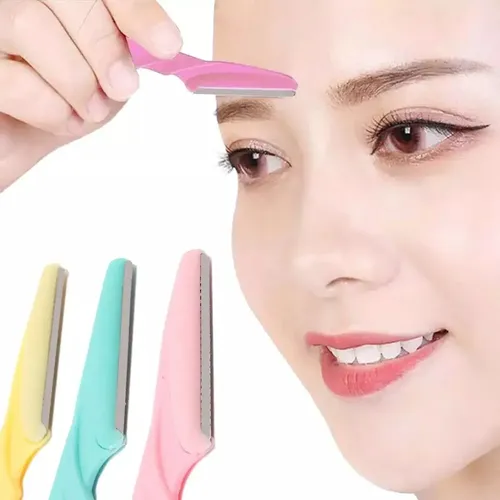 Pack 3 Perfiladores Cejas LuHand Rosa Cuchilla Acero Inoxidable