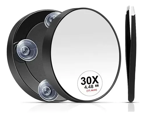 Espejo De Aumento 30x Con Ventosa Maquillaje Belleza