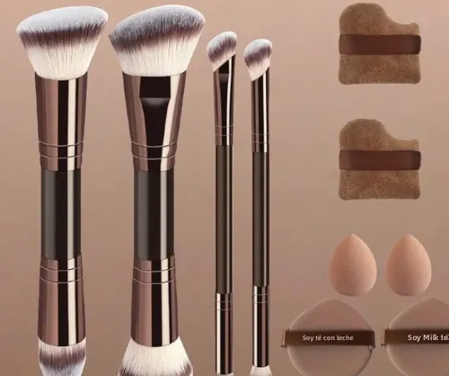 Cross Border New Dual Head Makeup Brush Set Foundation Blush