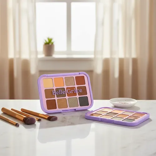 Paleta Sombras De Ojos 12 Colores Mate Brillante Veoquiero