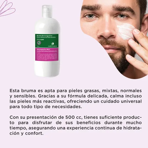 Locion Tonica Rosacea Carthage Calmante Piel Sensible