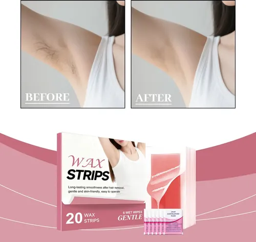 Tiras De Cera Útiles Para Quitar, 20 Unidades De Cera Facial