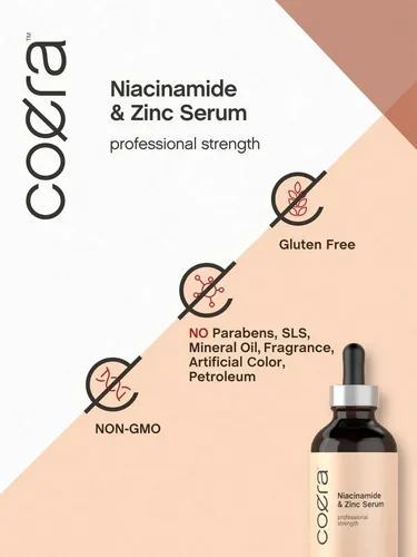 Suero Facial Coera con Niacinamida y Zinc de 118 ml para Día y Noche