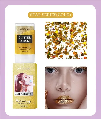 Palillos Iluminadores Meidian Para Cuerpo Y Cabello – 6 Uds