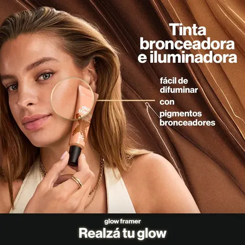 Tinta Bronzer e Iluminadora Max Factor Glow Framer Sand 10