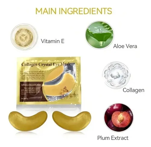 Máscara Colágeno Ojeras Crystal Parche Mascarilla X20 Unidad