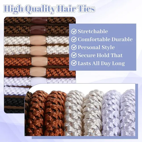 Paquete De 10 Cintas Trenzadas Para El Cabello