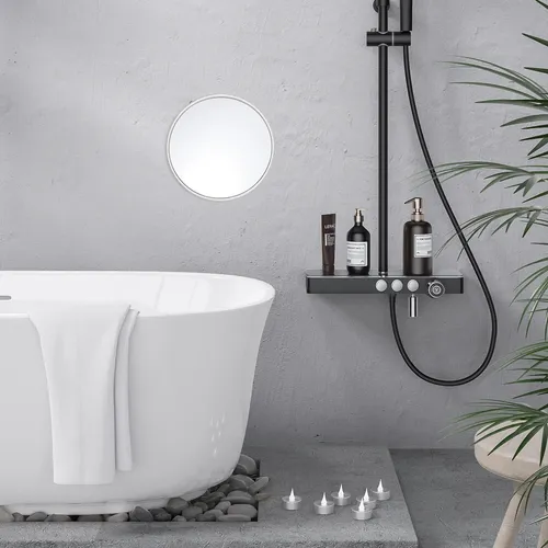 Espejo De Baño Con Aumento 10x Con Ventosa