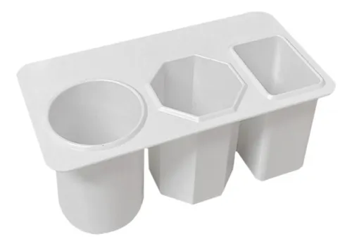 Organizador De Mesa Para Brochas De Maquillaje Negro