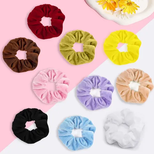 Lote De 30 Gomas For El Pelo De Colores Lisos[u] Multi-color Solid