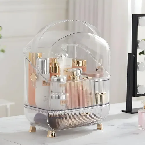 Porta Cosméticos Cápsula Organizador Maquillaje Luxury Transparente