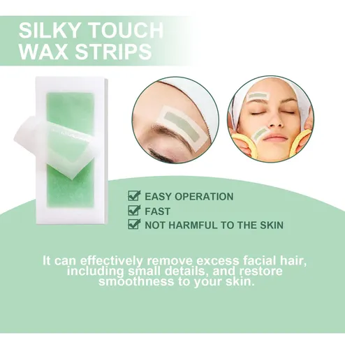 Tiras De Cera Para Depilación Facial Ouhoe De Una Sola Unida