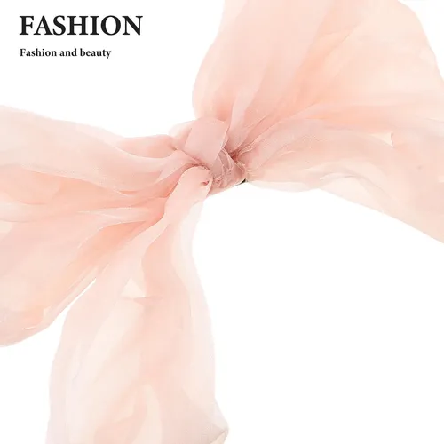 Lazo De Tul Con Clip De Pelo Con Lazo Francés Blush Pink