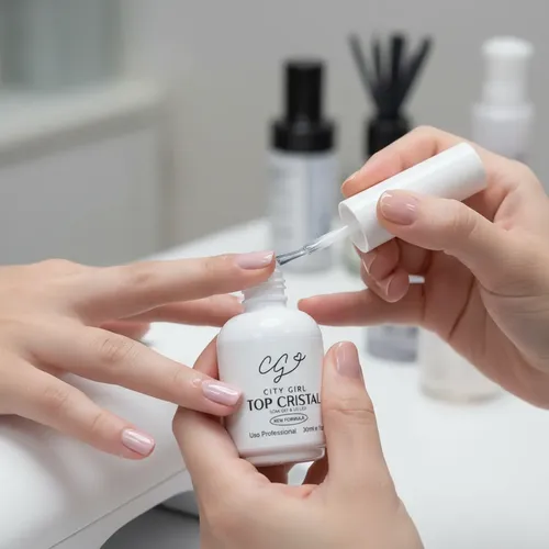 Esmalte Semi Top Coat Cristal 30ml City Girl Brillante