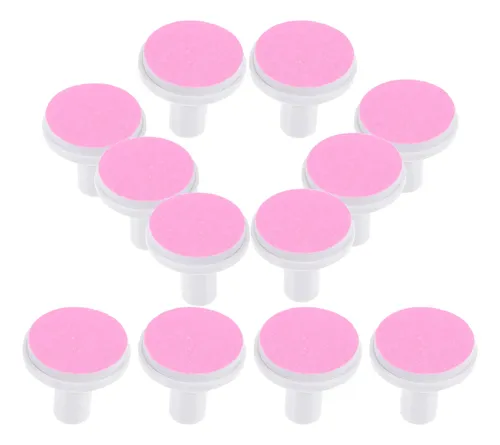 12 Almohadillas Cortadoras De Uñas Eléctricas Para Adultos Rosa