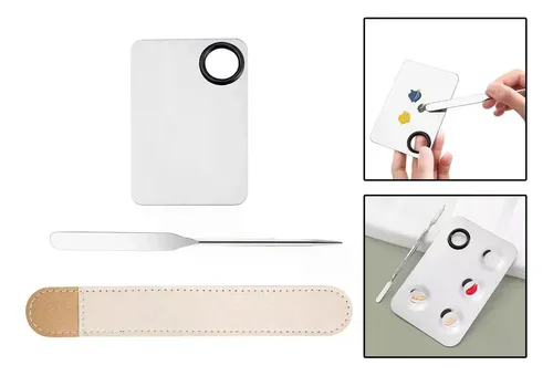 Cosmetic Mixing Spatula And Makeup Palette