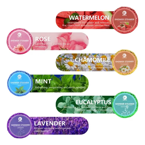 Vaporizadores De Ducha Bombas De Baño Orgánicas Paquete 18
